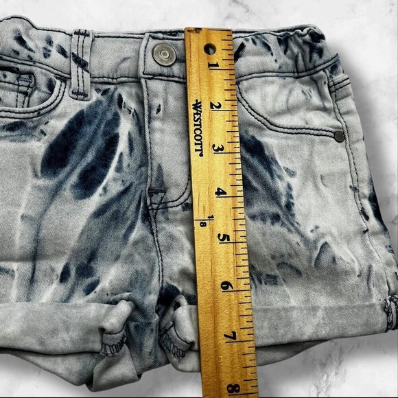 Wonder Nation Tie-Dye Style Denim Girl Shorts With Adjustable Waistband‎ Size 3T - Picture 7 of 13